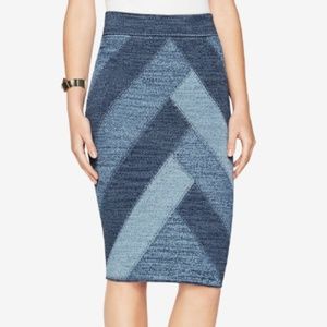 SOLD BCBGMaxAzria Patchwork Pencil Skirt